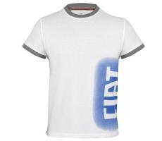 Мужская футболка Fiat S.Sleeved T-shirt For Men, White With Blue Spray